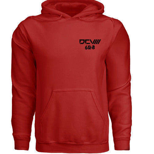 Performance Hoodie | Midweight Pullover | Red | Fleece-Lined Interior | Athletic Fit | Street-Ready Layer