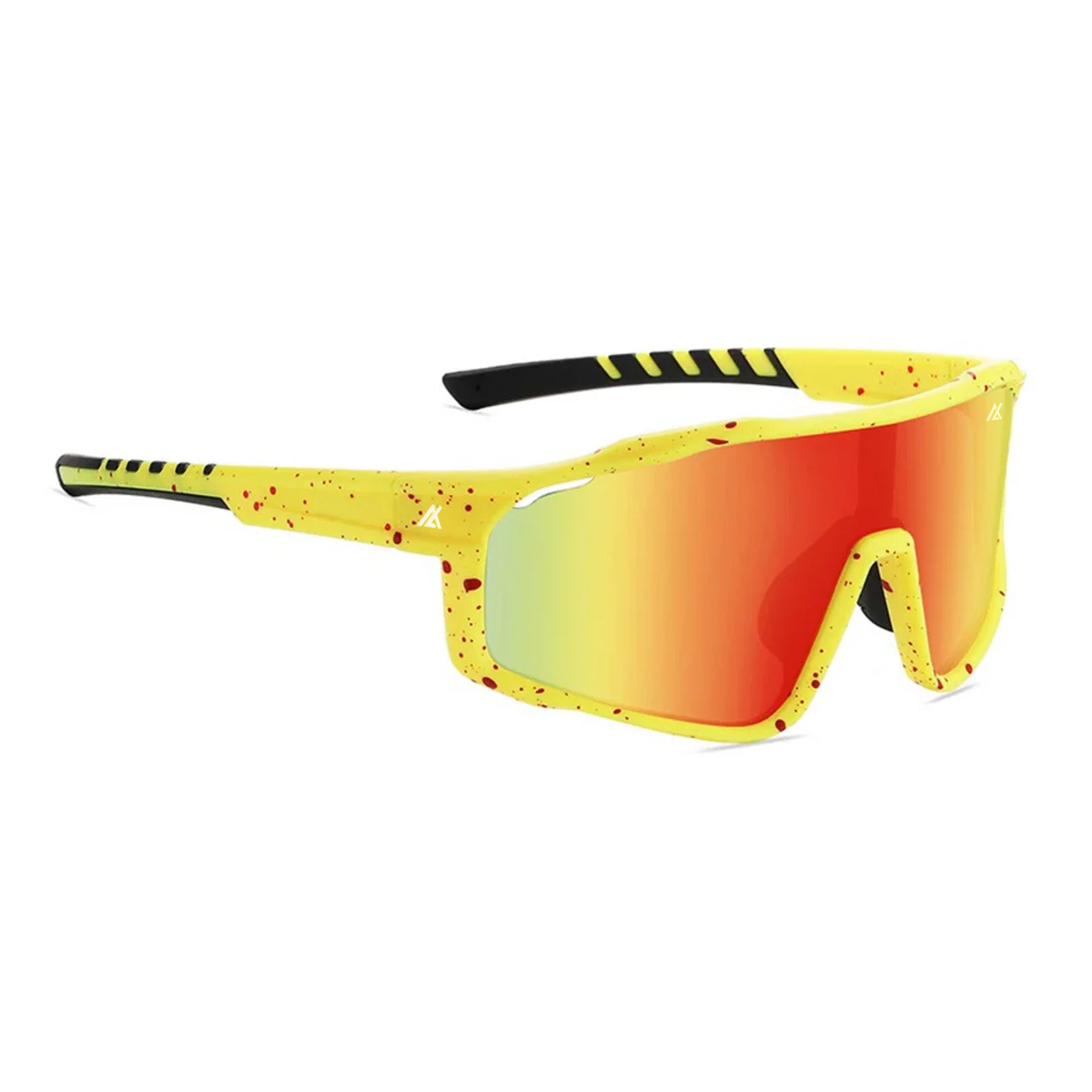 Sport Sunglasses | Polarized Shield Lens | Yellow | Wraparound Fit | UV 400 Protection | Built for Speed