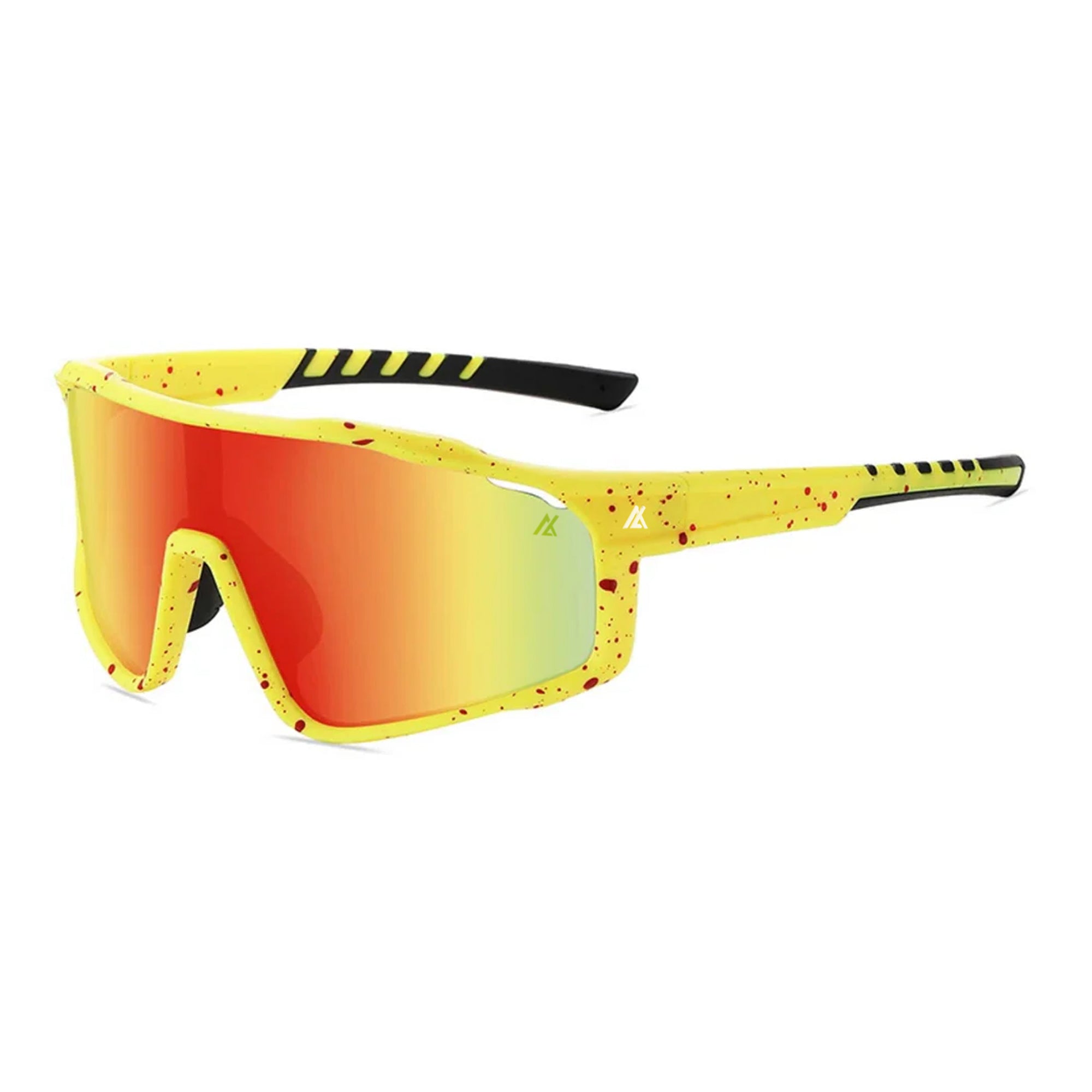 Sport Sunglasses | Polarized Shield Lens | Yellow | Wraparound Fit | UV 400 Protection | Built for Speed
