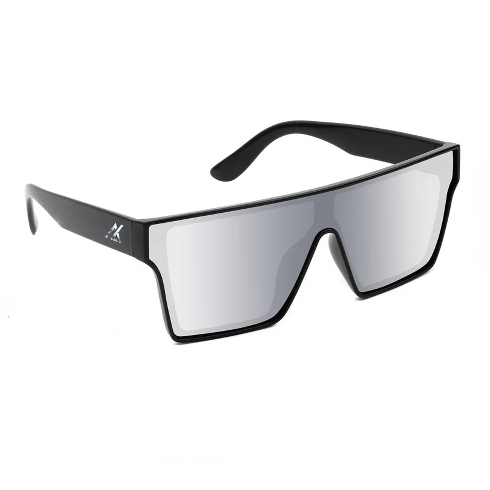 Sunglasses | Polarized Lens | UV 400 Protection | Chrome Lens | Black Frame | Mirror Lens | Shades